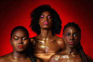 Mulher negra em foto artistica